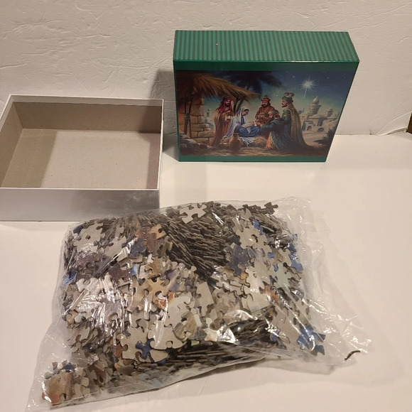 Brother Sister Design Studio Christmas Party Oversized Puzzle 39×27in.1000pc. - Picture 4 of 6